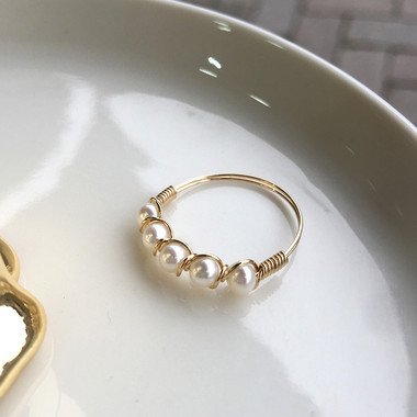 FRESHWATER PEARL RING - DEDICATED BRAID